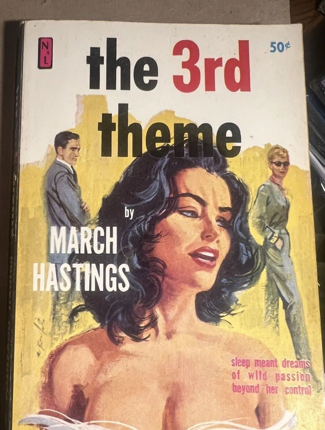 THE 3RD THEME 1961 MARCH HASTINGS NAT. LIBRARY  PULP NOVEL LGBTQ INTEREST RARE