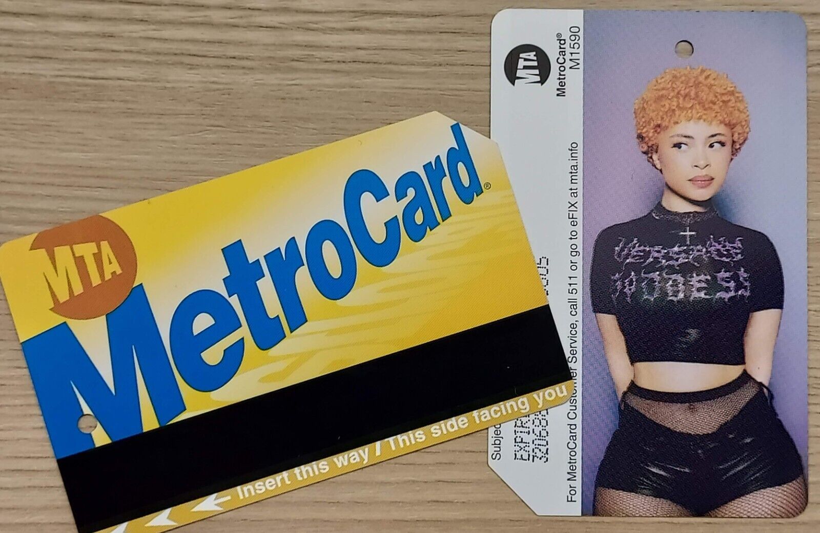 Collectible Limited Edition NYC Metrocard - Ice Spice