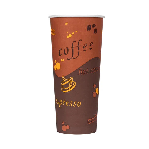 Karat 24oz Paper Hot Cups - Coffee (90mm) - 500 ct, C-K524