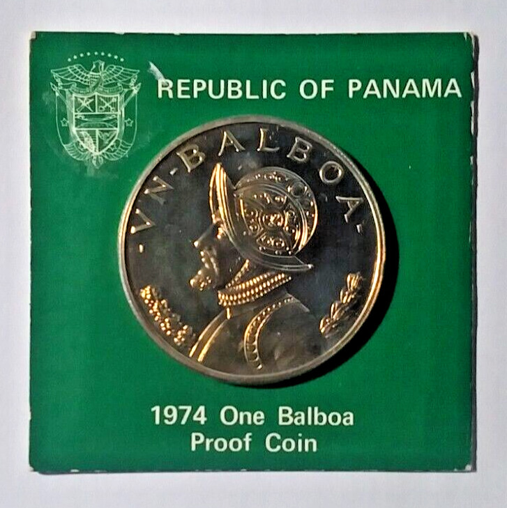 1974 Republic of Panama One Balboa Proof Coin (FC-230)