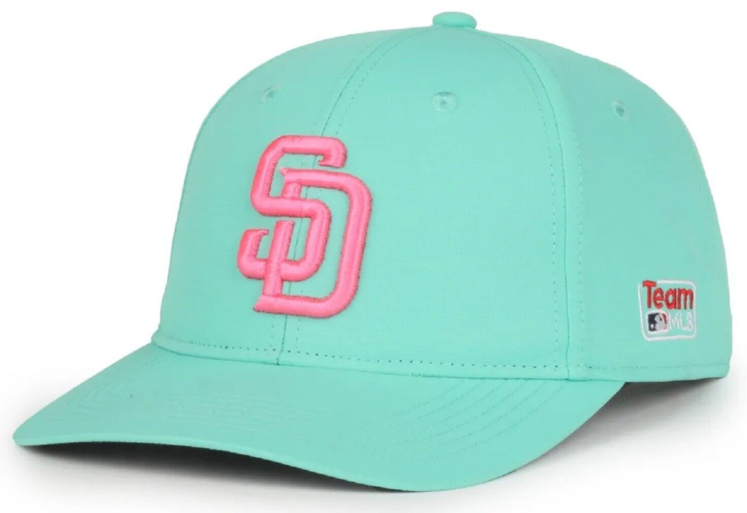 San Diego Padres MLB OC Sports City Connect Mint Pink Hat Cap Adult Snapback