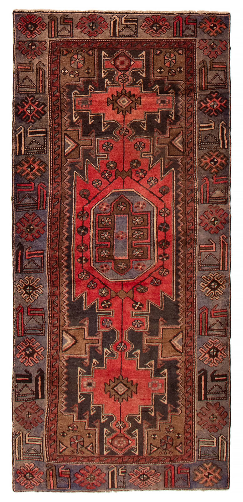Vintage Bordered Hand-Knotted Carpet 3\'3\
