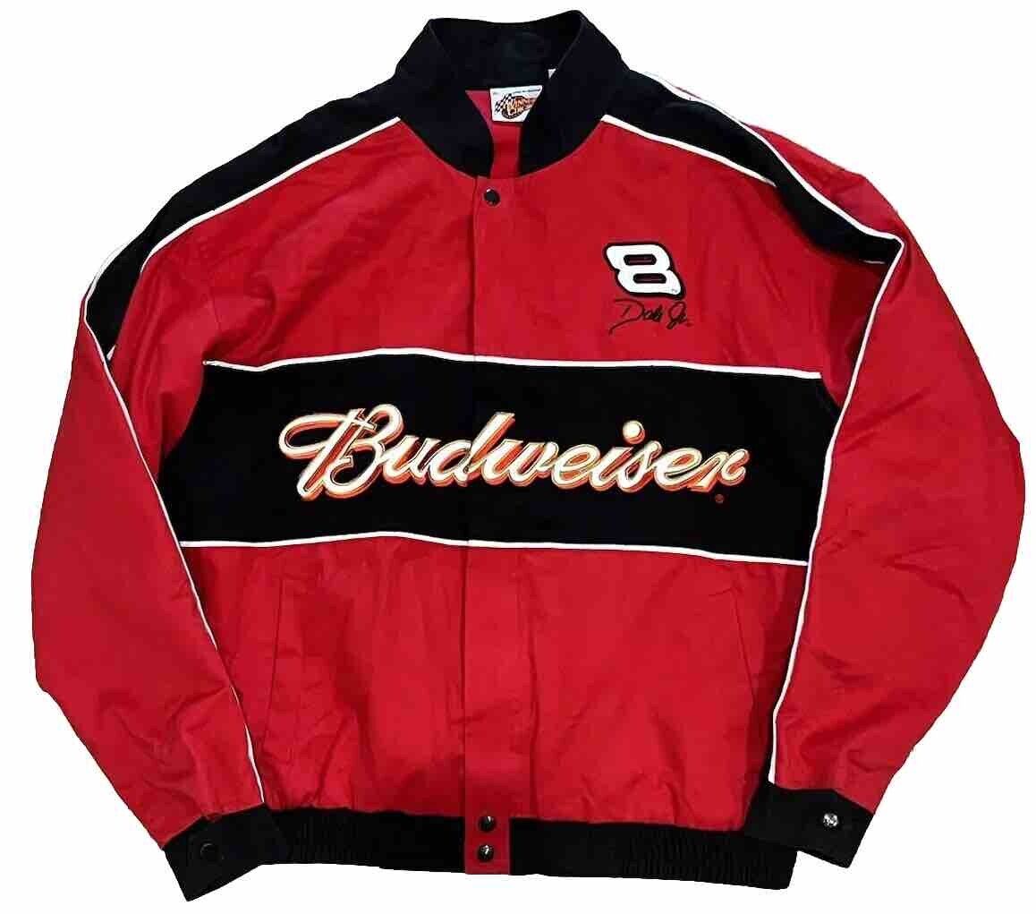 Vintage Winner’s Circle Dale #8 Budweiser Nascar Racing Jacket Men’s Size XL