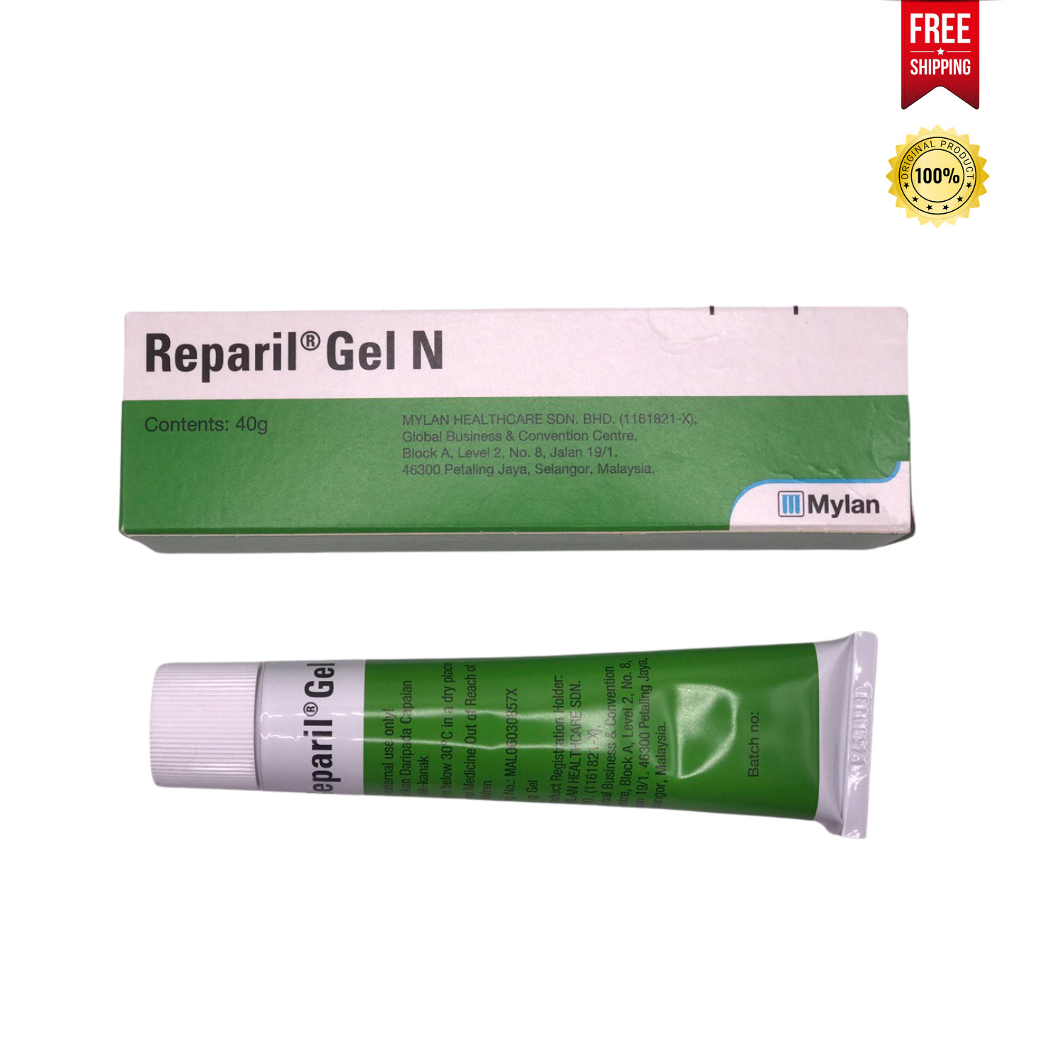 1X Reparil Gel N 40g Anti-Inflammatory Pain Swelling Relief Exp 2026 
