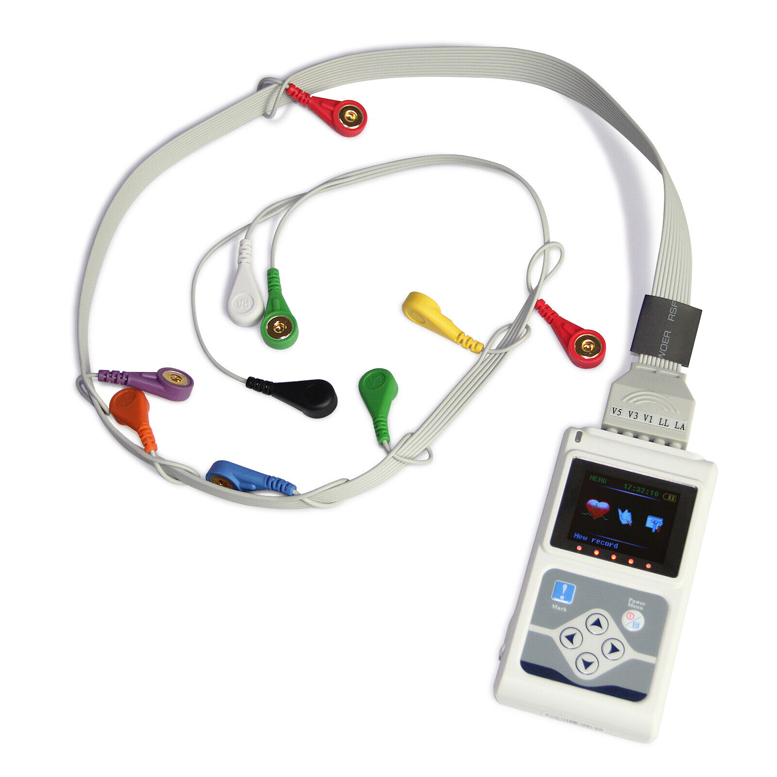 FDA New 12-channel ECG/EKG Holter System Recorder Monitor ​Analyzer, PC Software