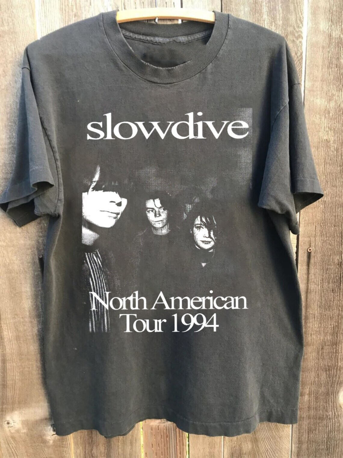 Vtg Slowdive Band North American Tour Cotton Black All Size Shirt For Men LL064