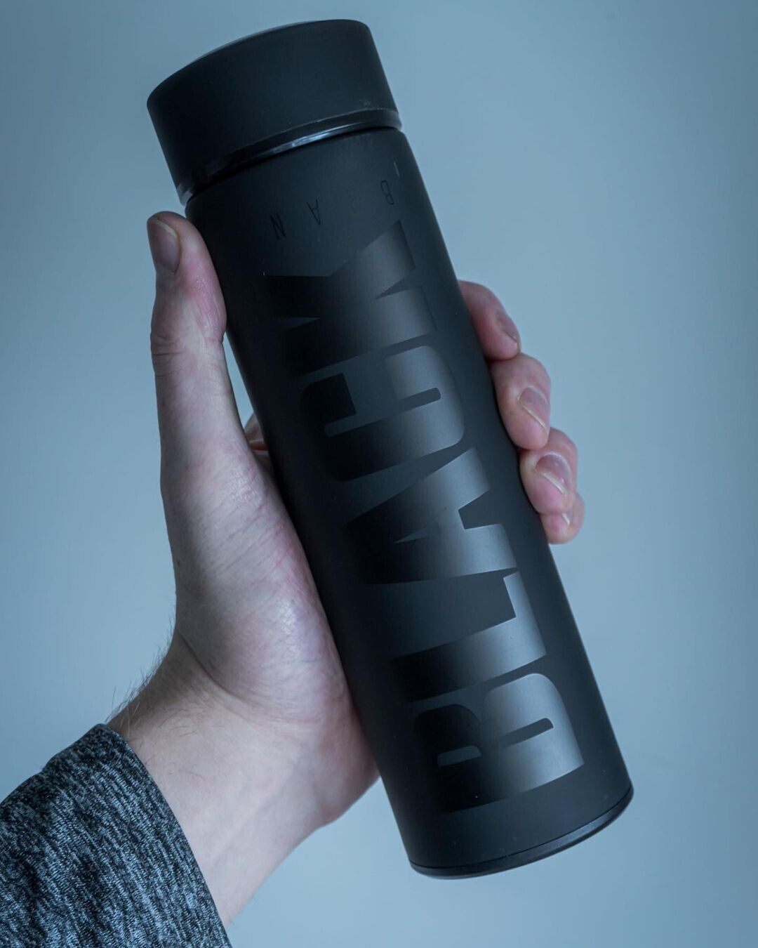 16 oz Matte Black Thermos Vacuum Insulated Flask - Keeps Hot & Cold Drinks Fresh