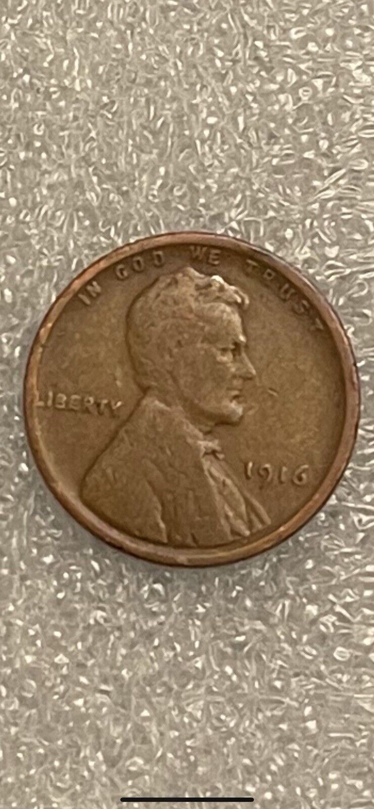 Extremely Rare 1916 Wheat Penny No Mint Mark Liberty Error.