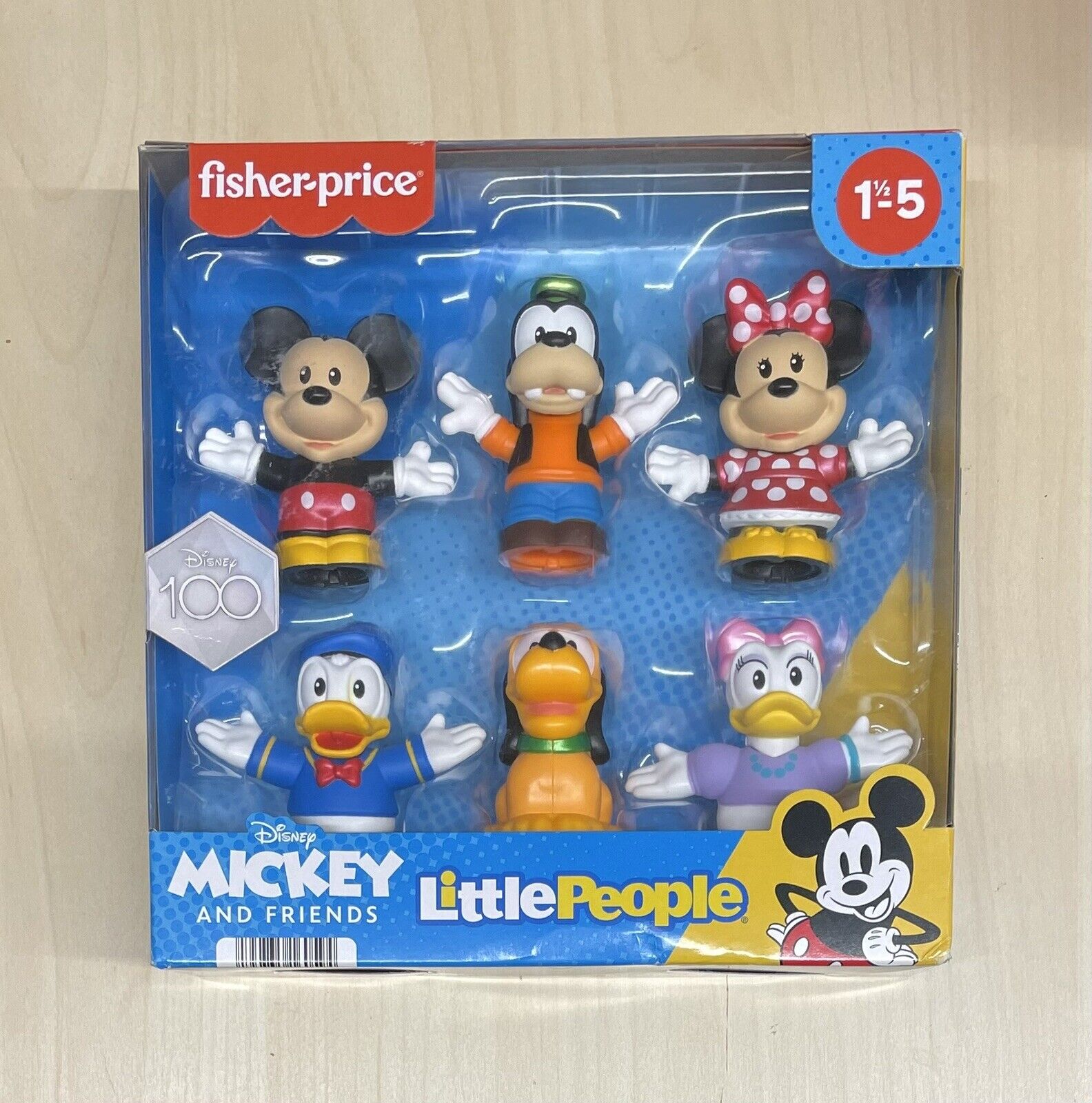 Fisher-Price Disney 100 Mickey And Friends Little People Set Of 6 FIGURES