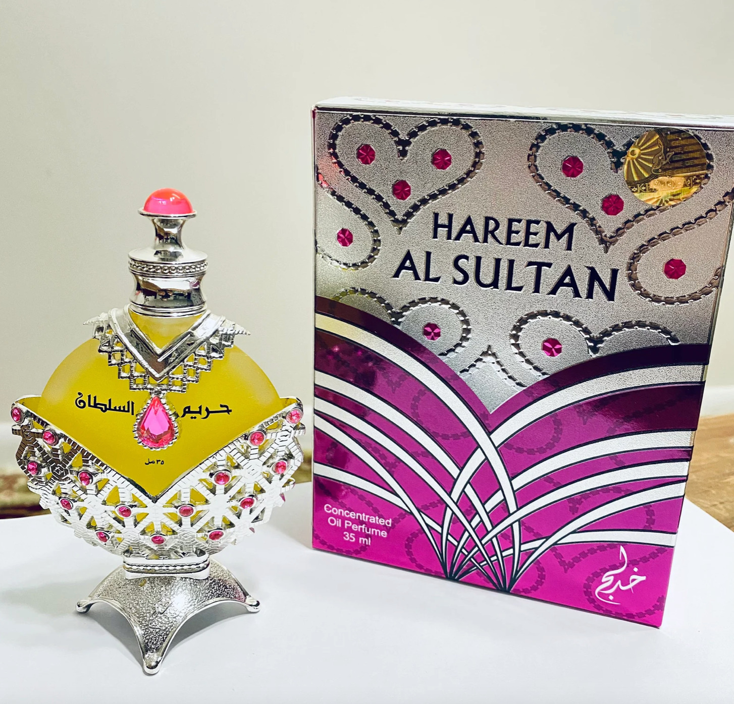 Authentic Hareem Al Sultan Silver  35ml Perfume Oil By Al Khadlaj -FREE SHIPPING