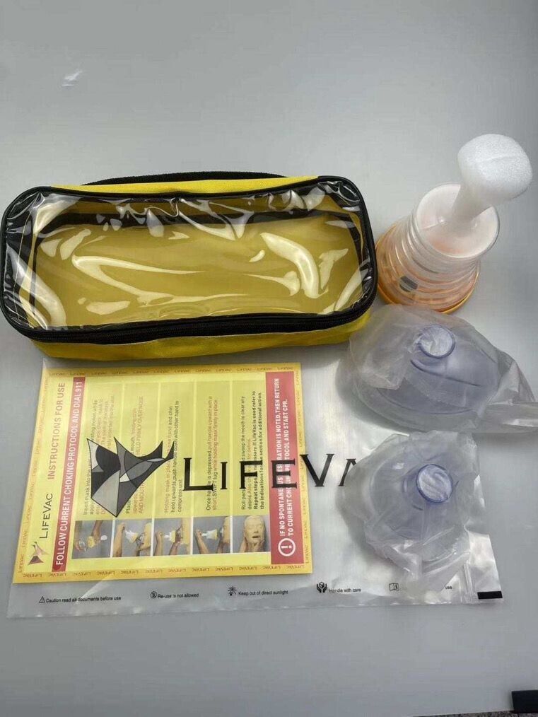 LifeVac Portable Travel and Home First Aid Kits Choking Airway Rescue Devices