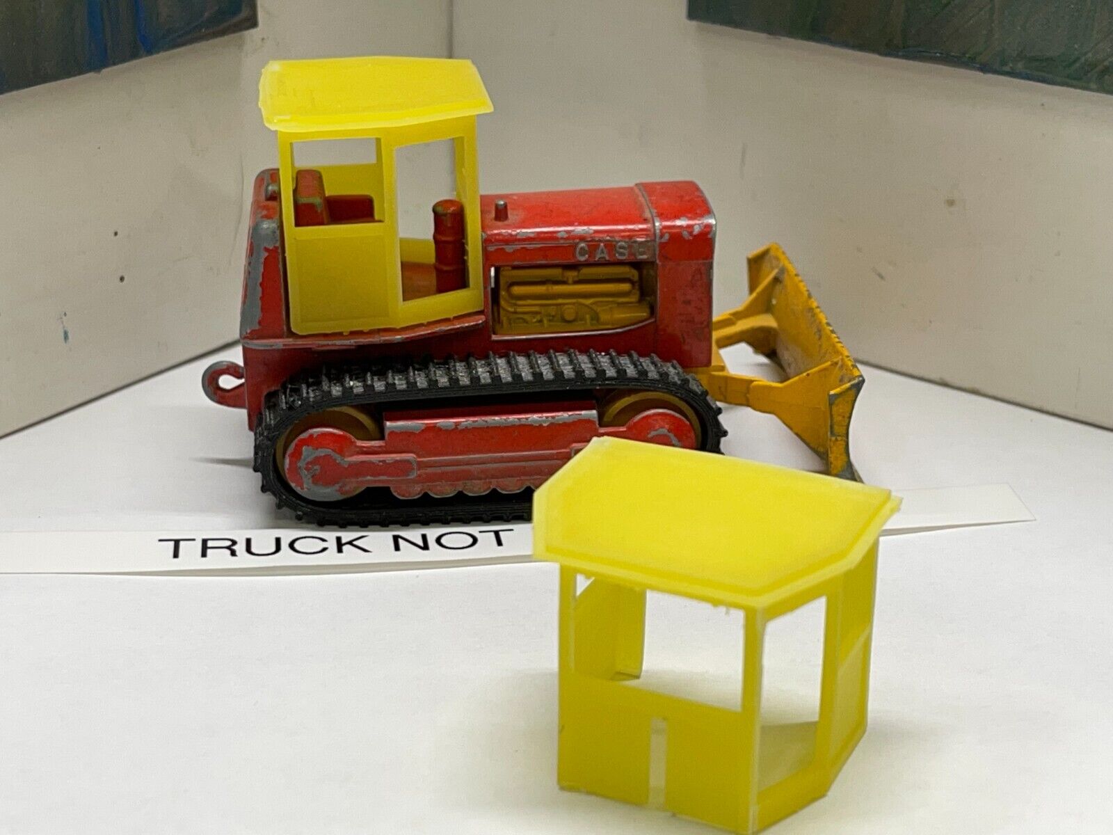 VINTAGE MATCHBOX, LESNEY KING SIZE CASE TRACTOR, No 17 (CAB ONLY)