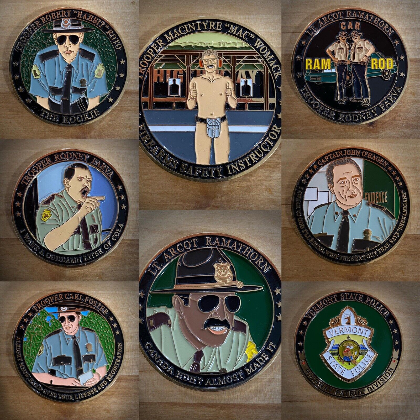 Limited Vermont State Police Super Troopers Movie SET