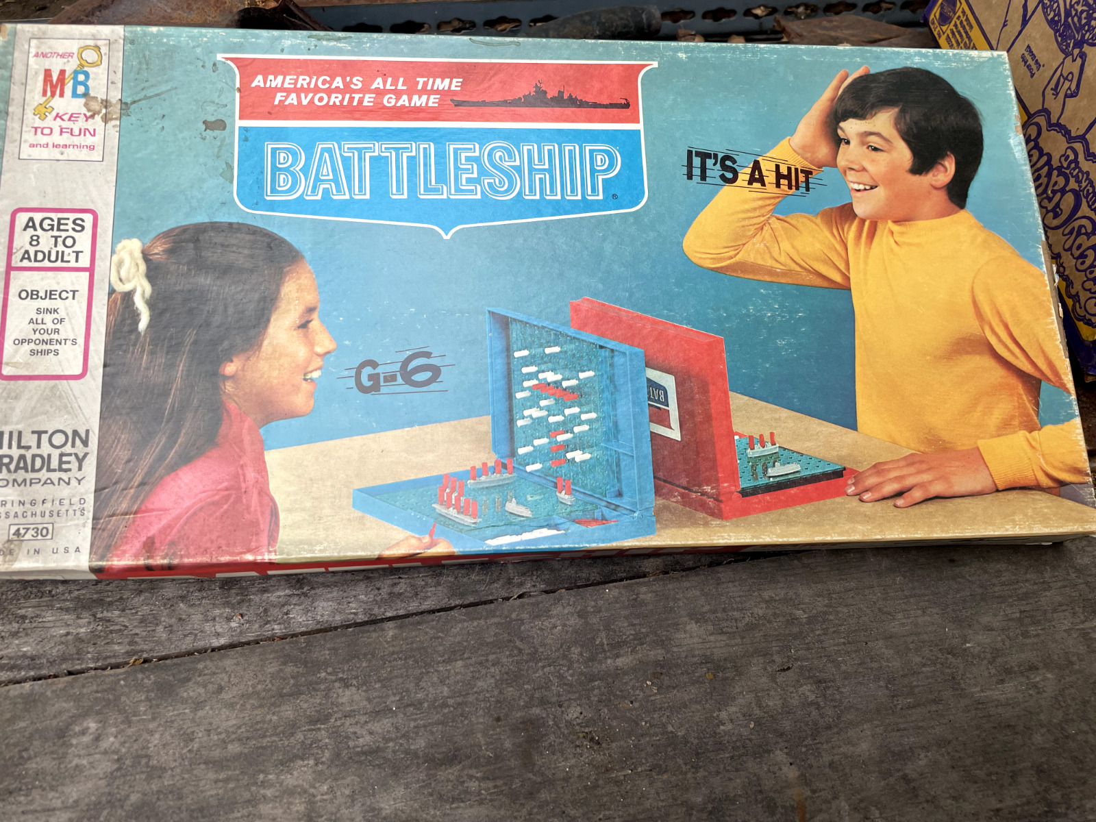 Vintage 1971 Battleship Board Game - with Original Box