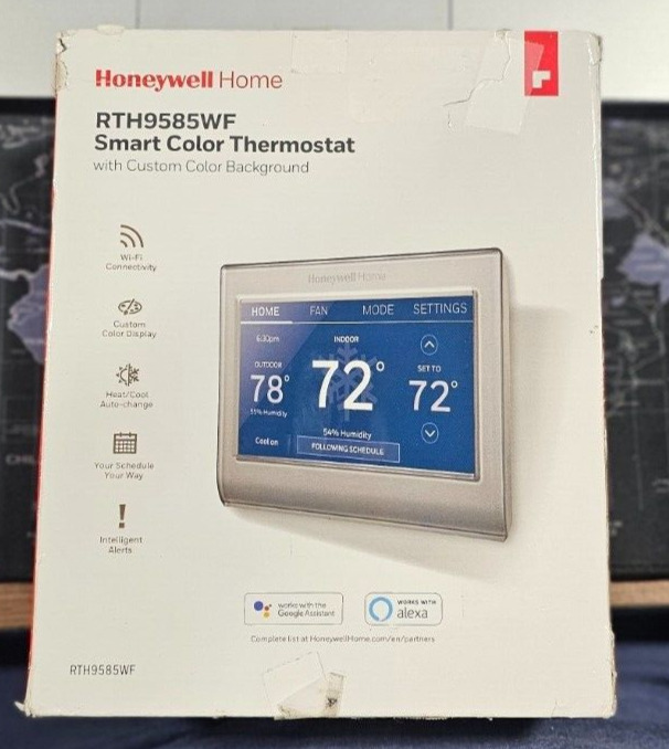 Honeywell Home RTH9585WF1004 Wi-Fi Smart Thermostat - Silver