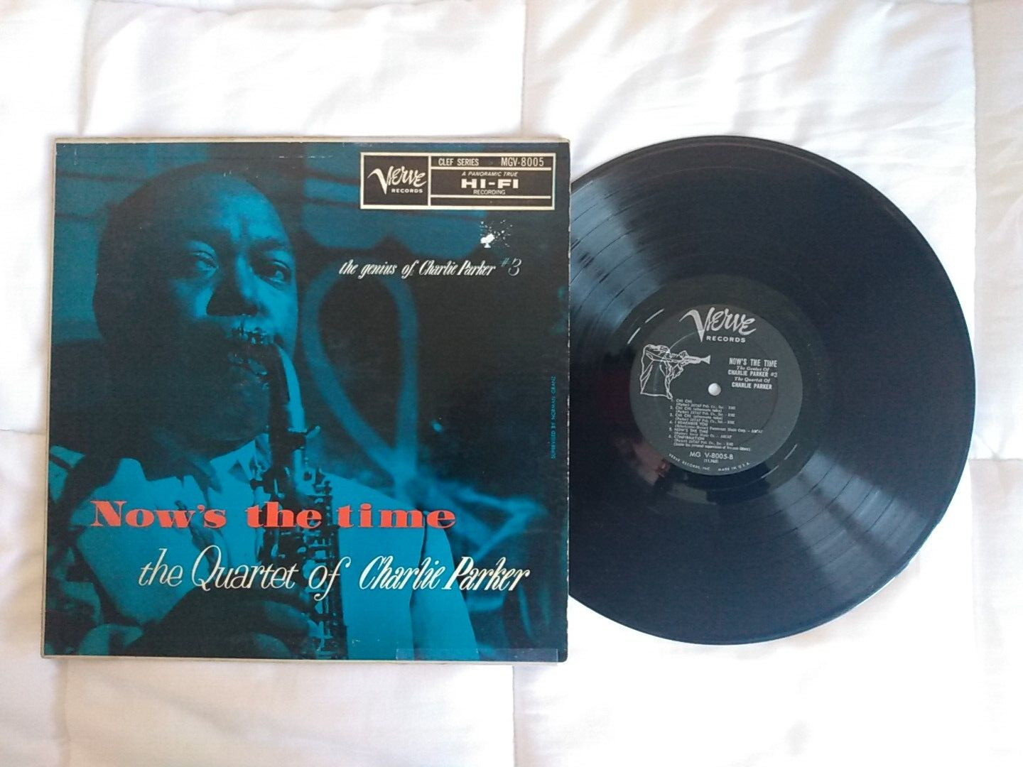 The Quintet Of Charlie Parker - Now's The Times LP Verve 1957 MGV 8005 VG/VG  