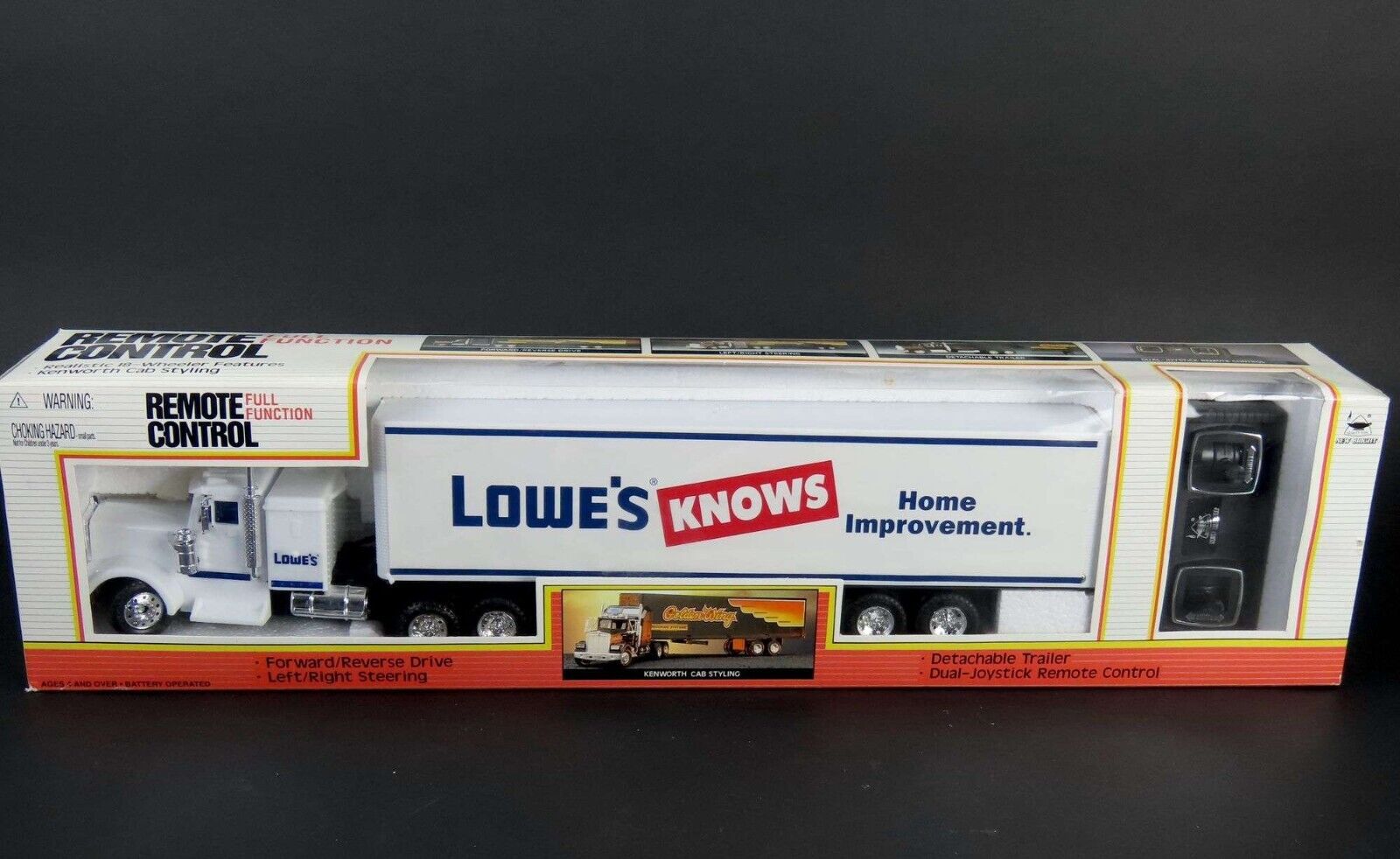 1995 New Bright Toys Remote Control Lowes Tractor Trailer #2121