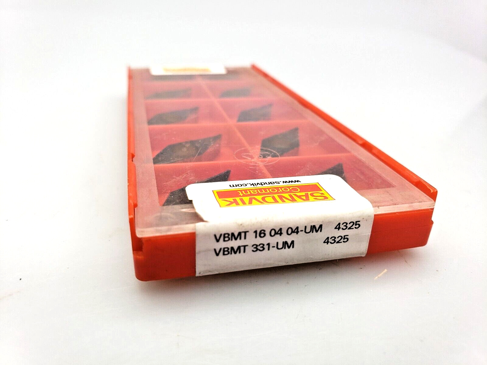 Sandvik Coromant VBMT 331-UM 4325 (VBMT 16 04 04-UM) Carbide Inserts (Box of 10)