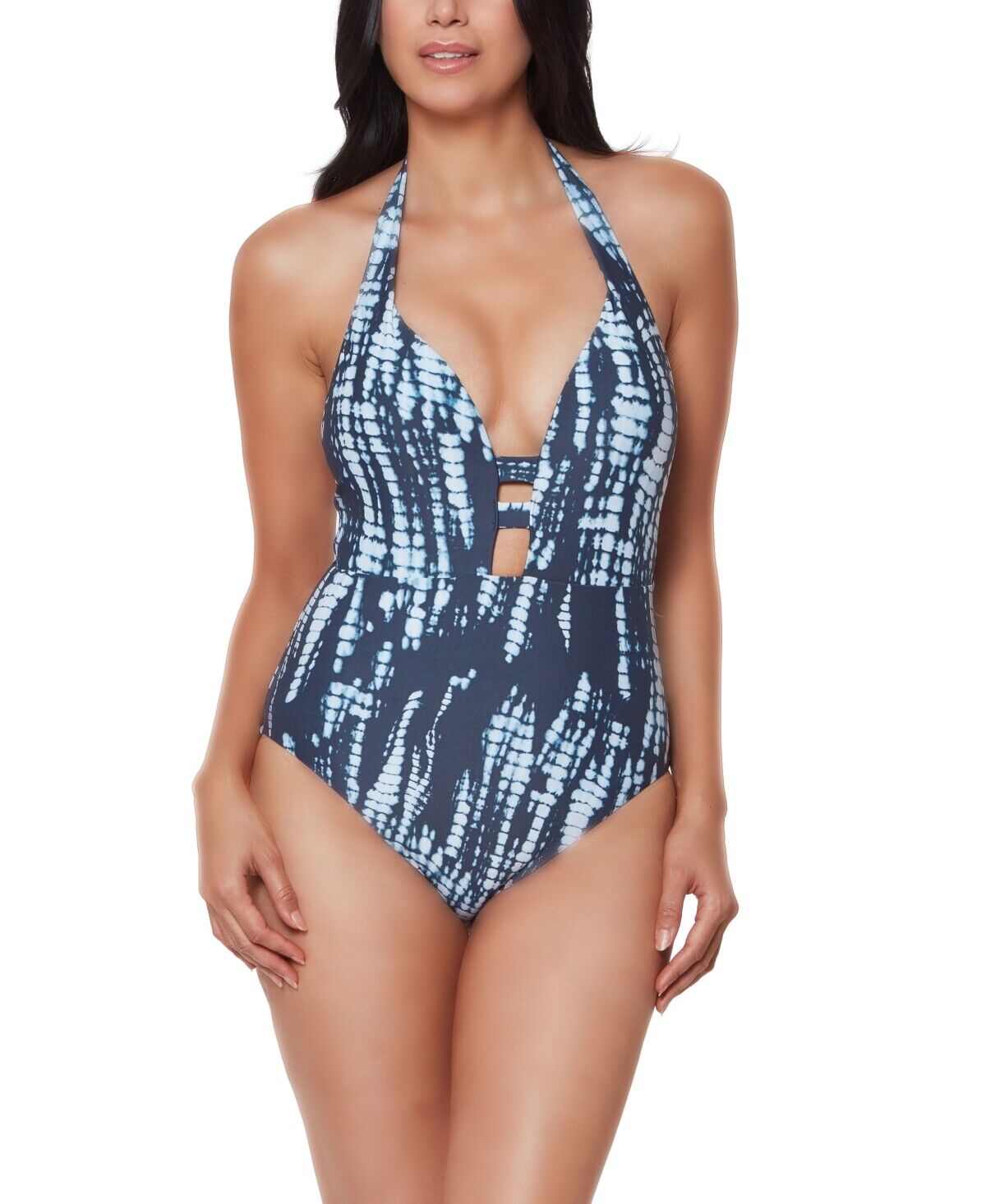 MSRP $88 Bar III Tie-Dyed One-Piece Blue Size XS