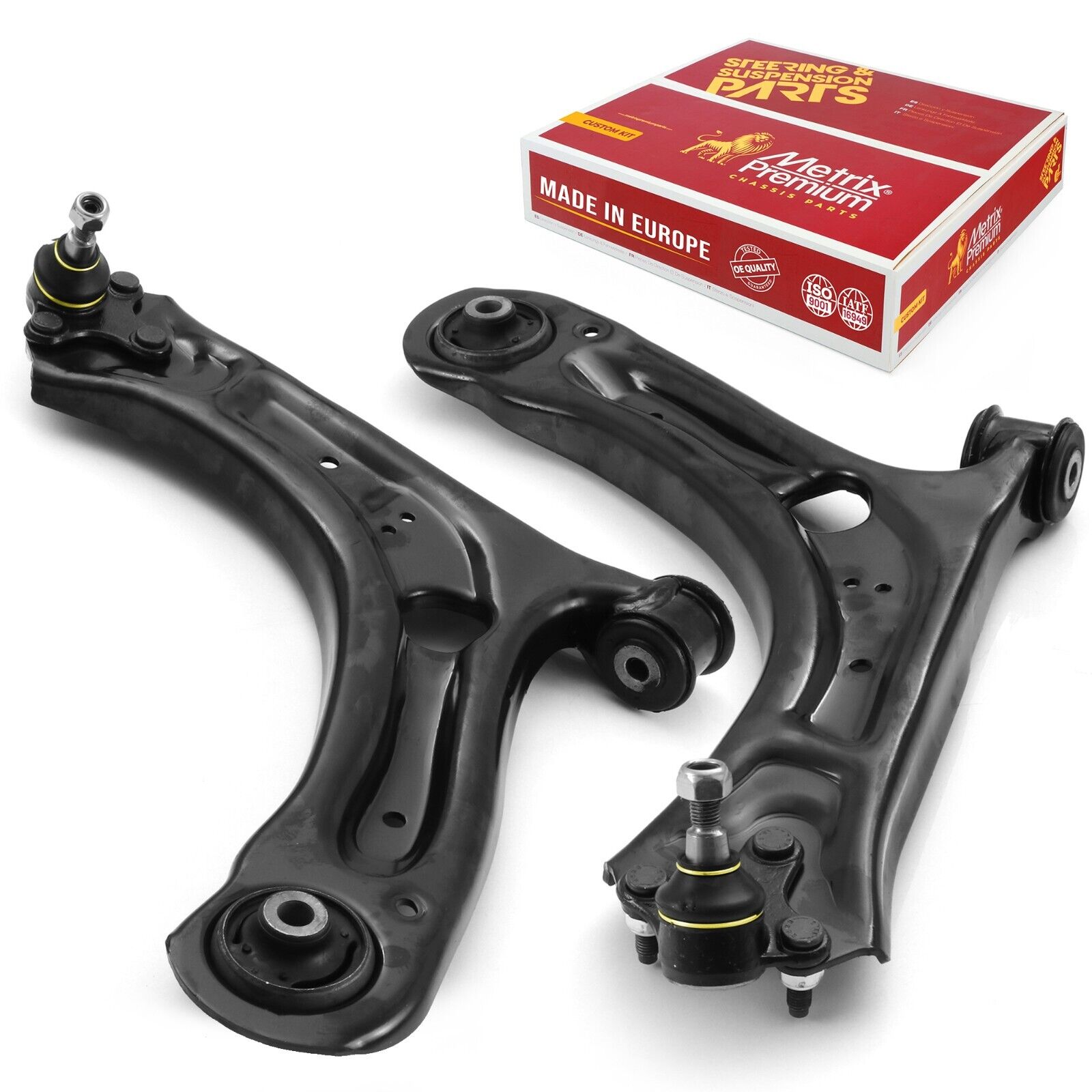 Front Left & Right Lower Control Arms w/Ball Joints Set For 12-20 Passat, Beetle