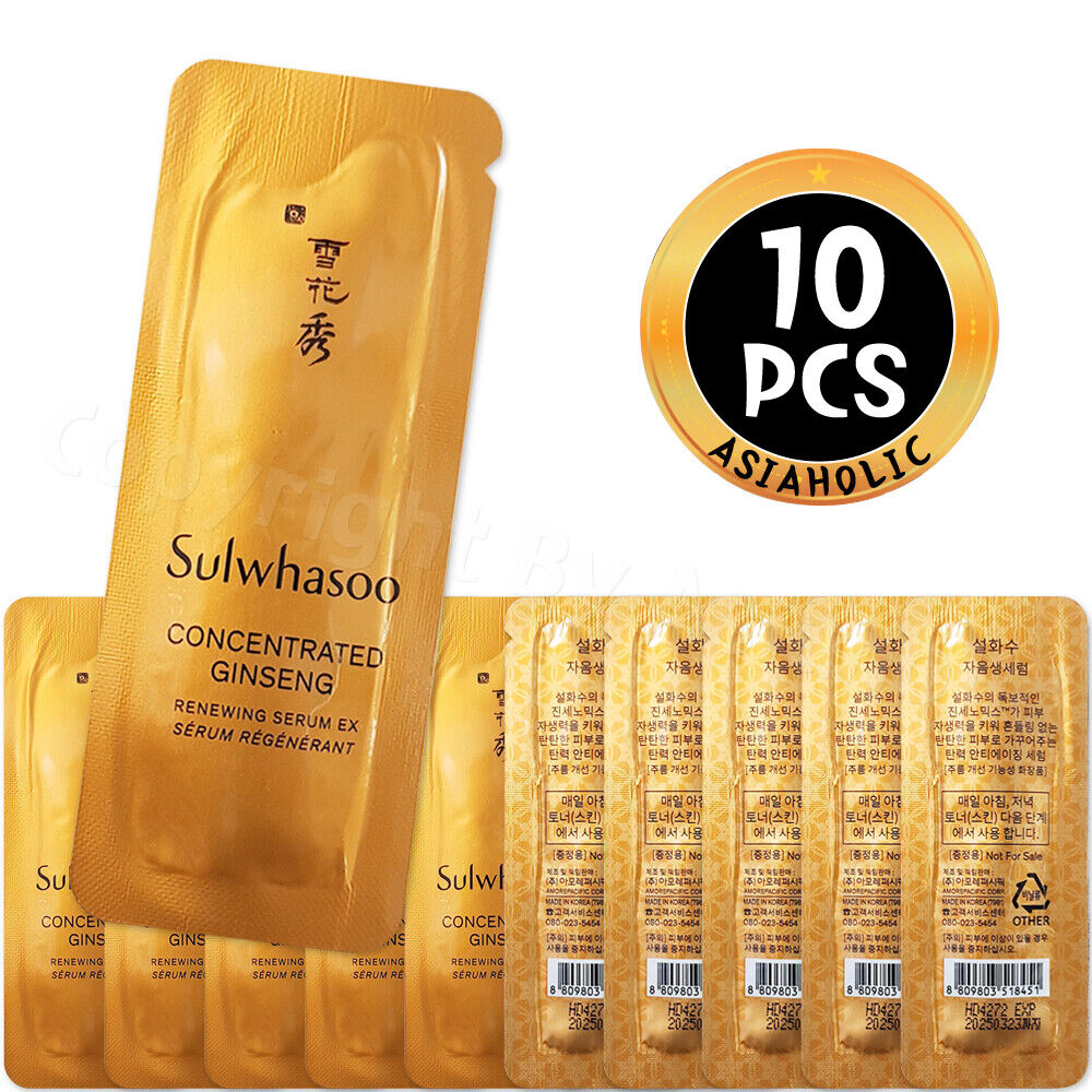 Sulwhasoo Concentrated Ginseng Renewing Serum EX 1ml (10pcs ~ 130pcs) Newest Ver