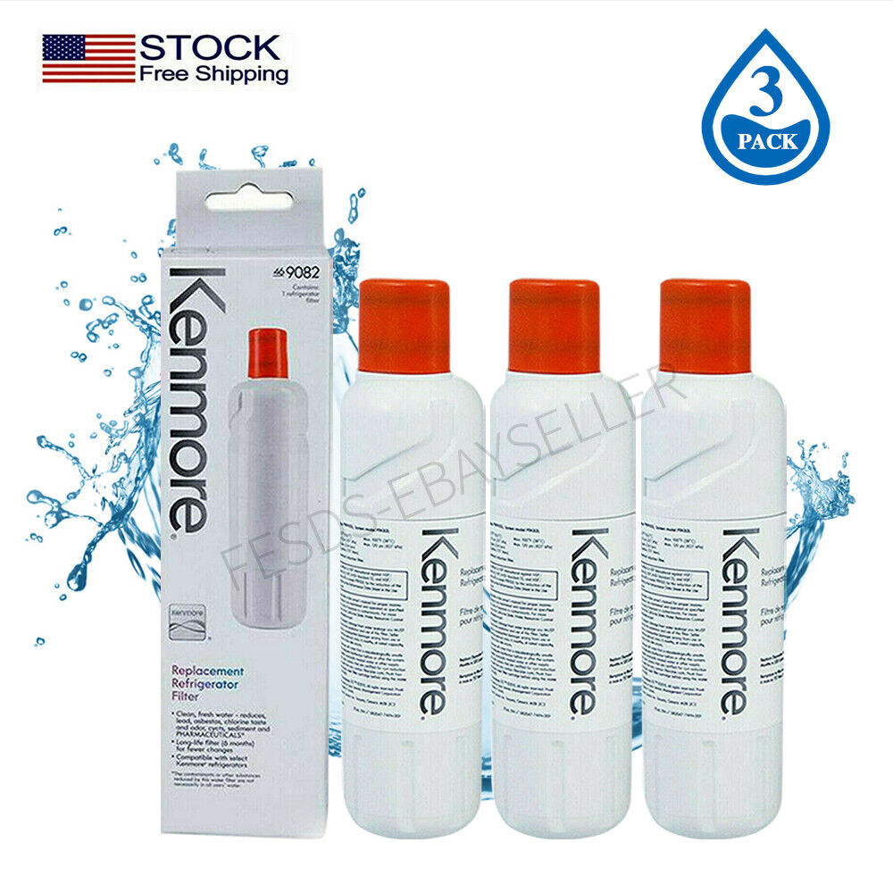 3 Pack Kenmore 9082 Replacement Refrigerator Water Filter for 469082 9903