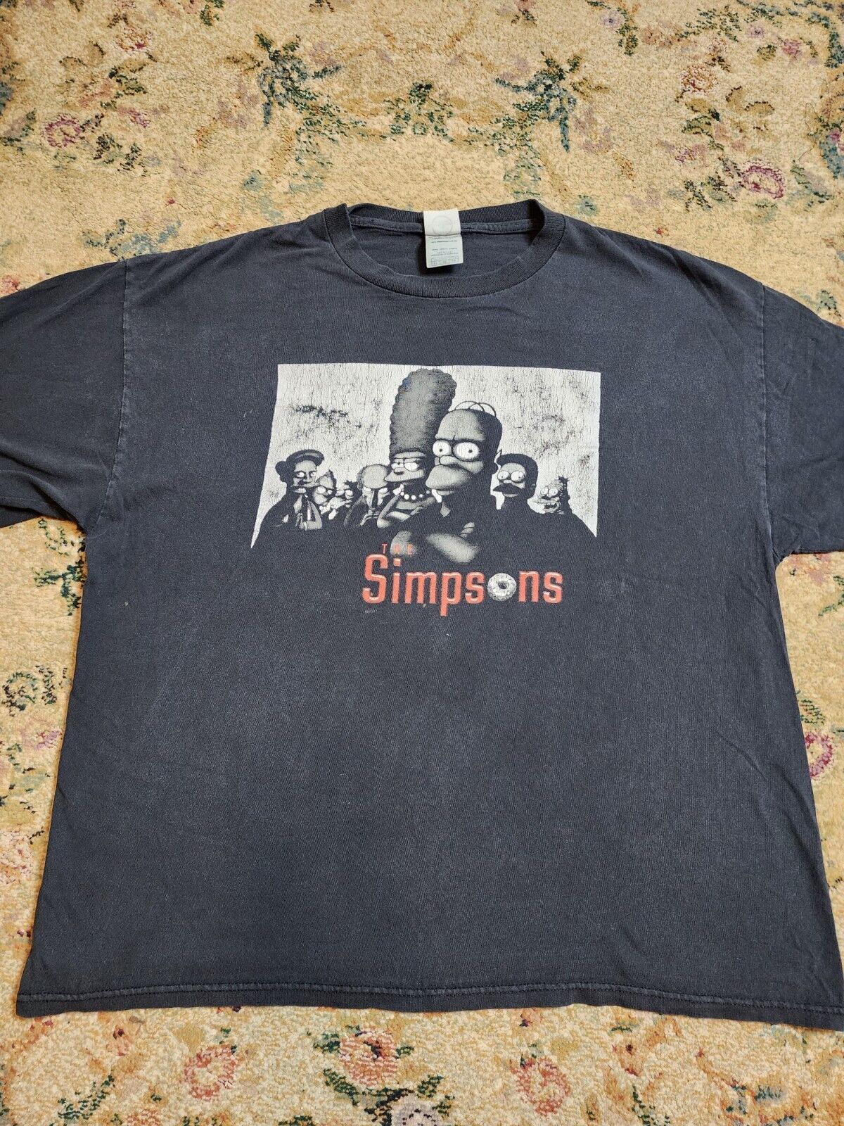 Vintage 2000 Y2K The Simpsons Sopranos Parody Graphic T-Shirt Men\'s Size XL 90s