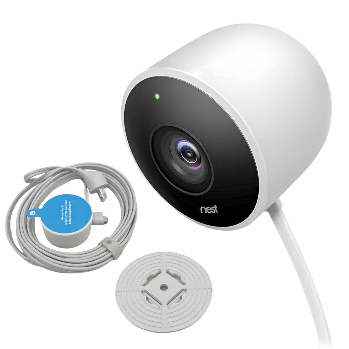 Nest Cam Outdoor Security Camera Wi-Fi Wired 1080P NC2100ES Charger Wire（Google）