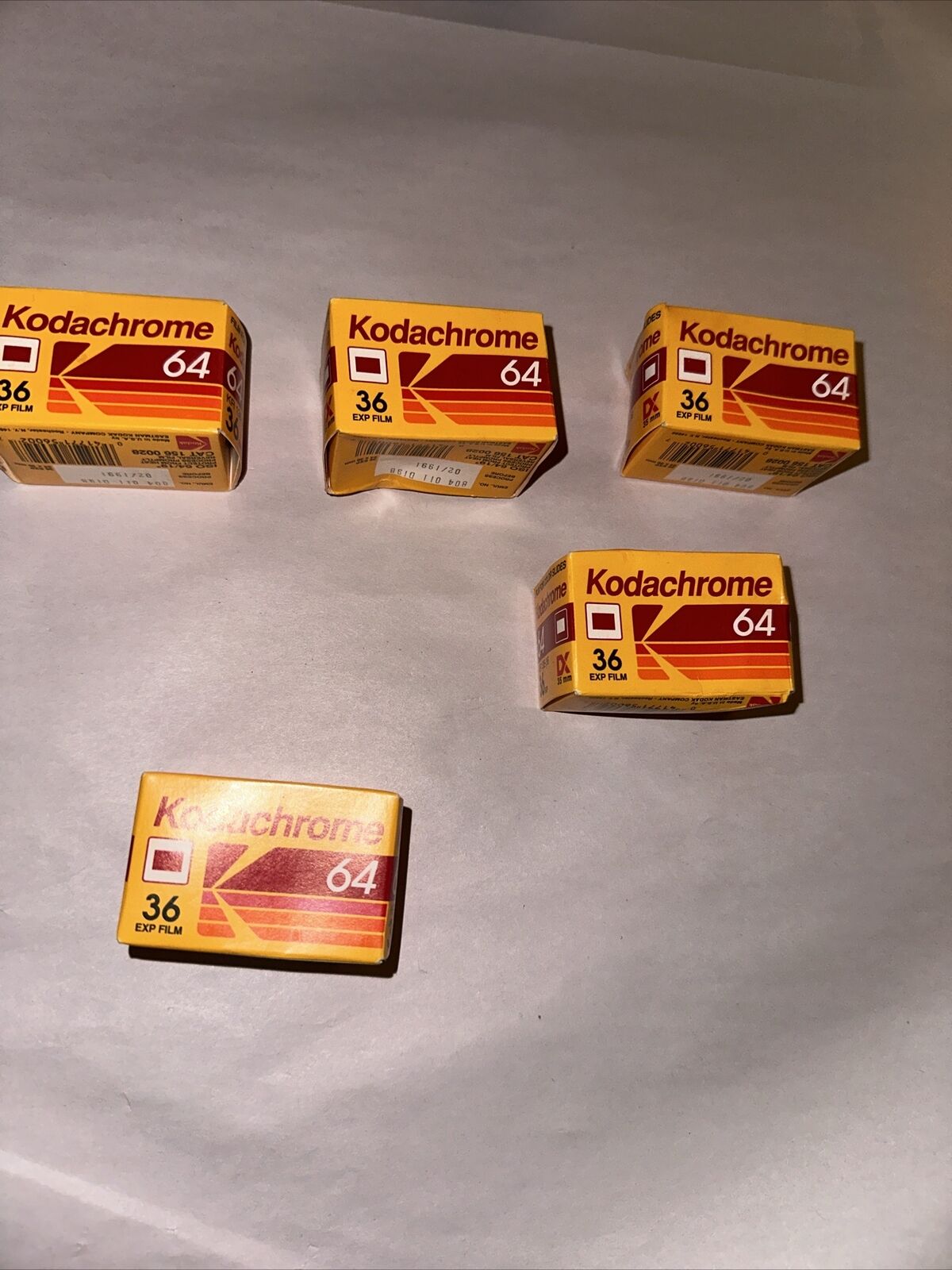 Vintage Kodachrome 64 Kodak Select Film NOS Expired 36 Exposures - lot of 5