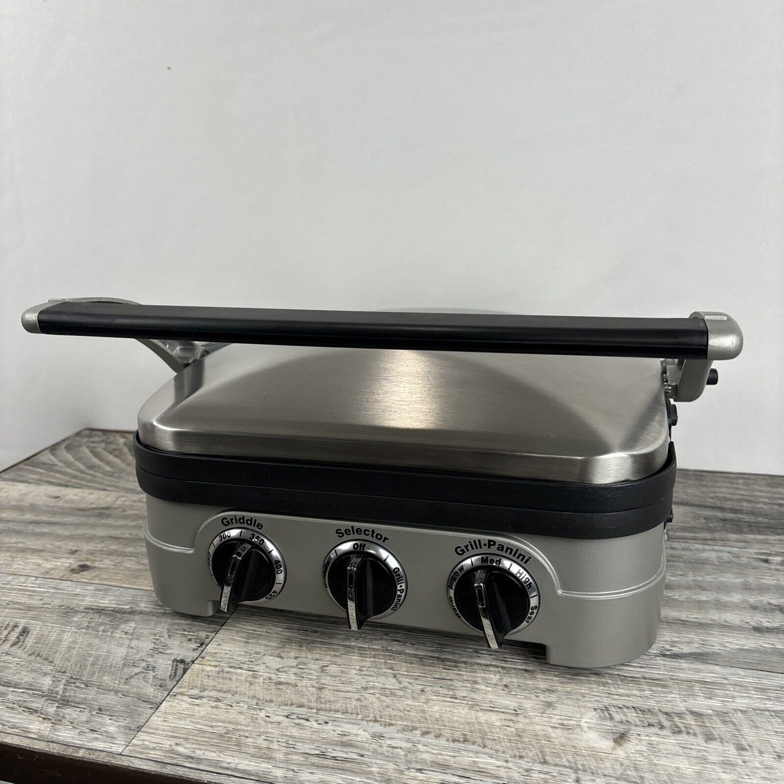 Cuisinart GR-4N TK Silver Stainless Steel Griddler Panini Press Sandwich Maker
