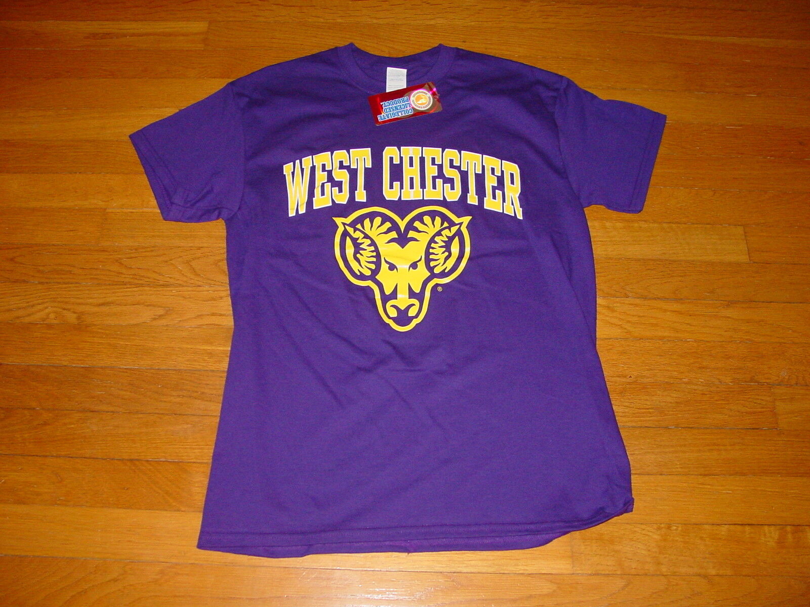 WCU WEST CHESTER  University GOLDEN RAMS  T-Shirt NWT  NEW  sz.... LARGE