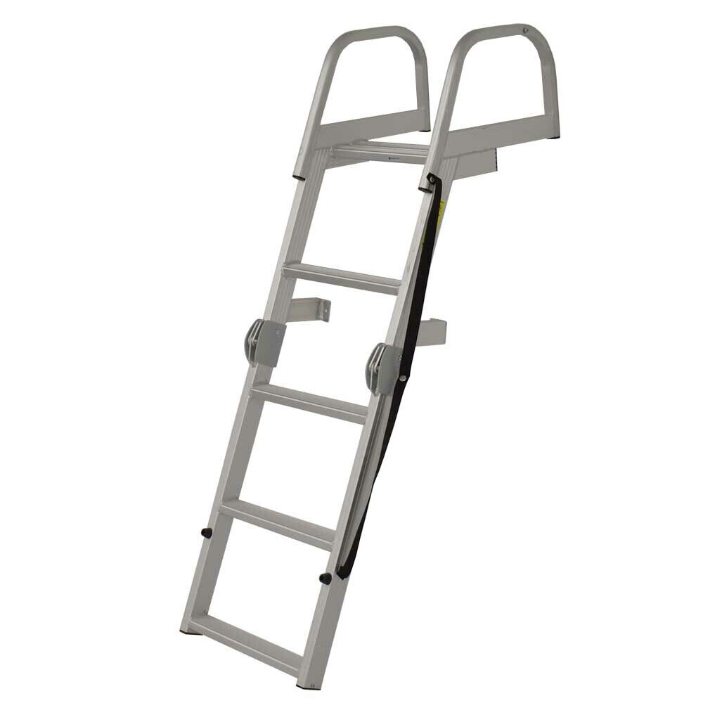 Whitecap Pontoon Boat Ladder S-1865 | 4 Step 51 1/4 Inch Aluminum
