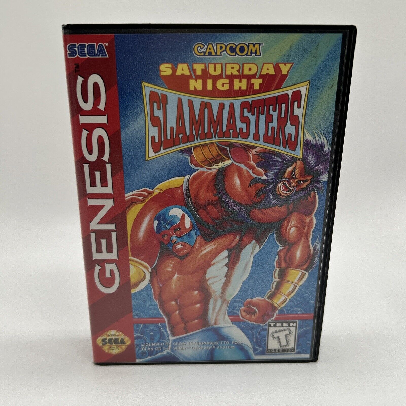 Saturday Night Slam Masters (Sega Genesis, 1994) Capcom TESTED **No Manual**