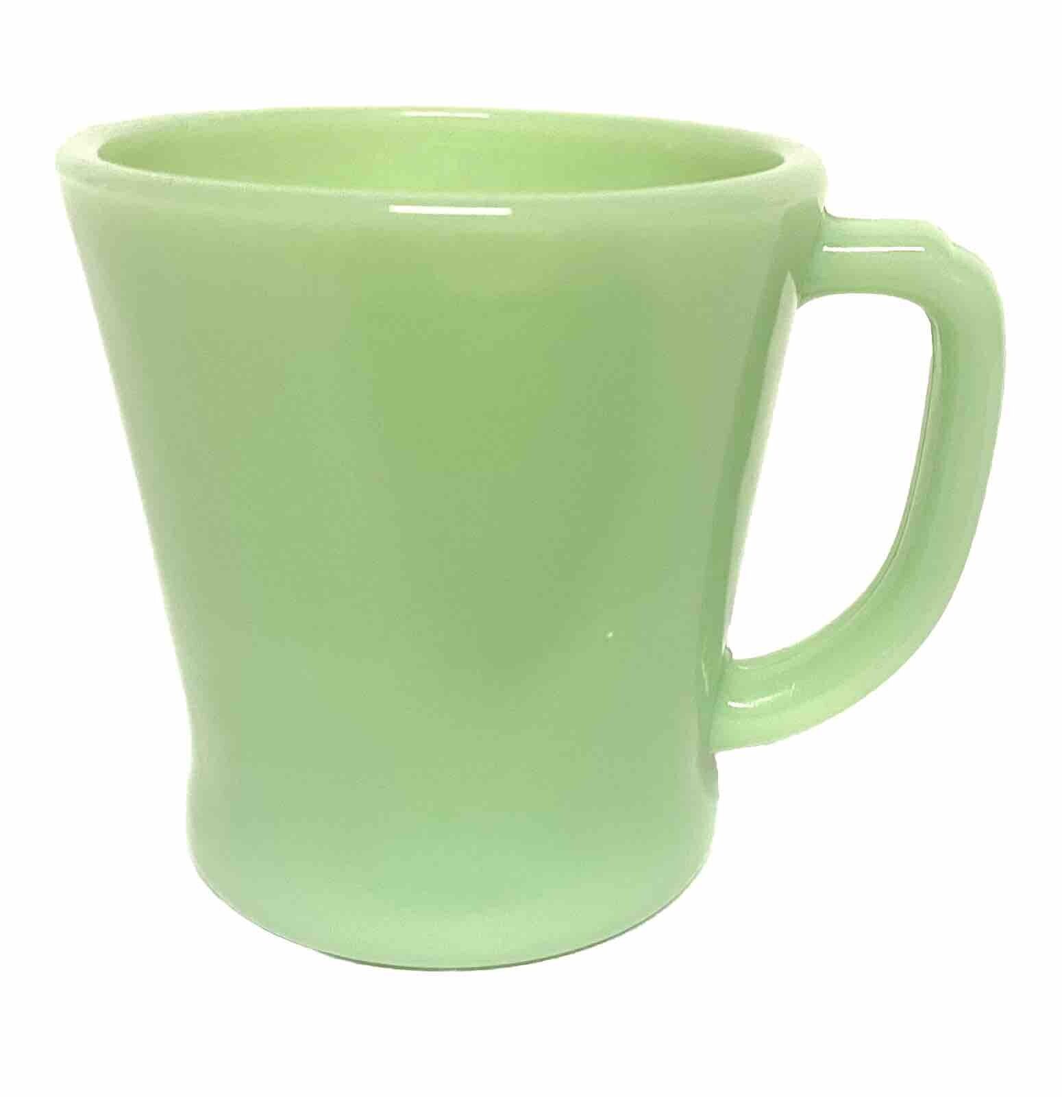 Jadeite Fire King D Handle VTG Coffee Mug Oven Ware Excellent Condition MCM