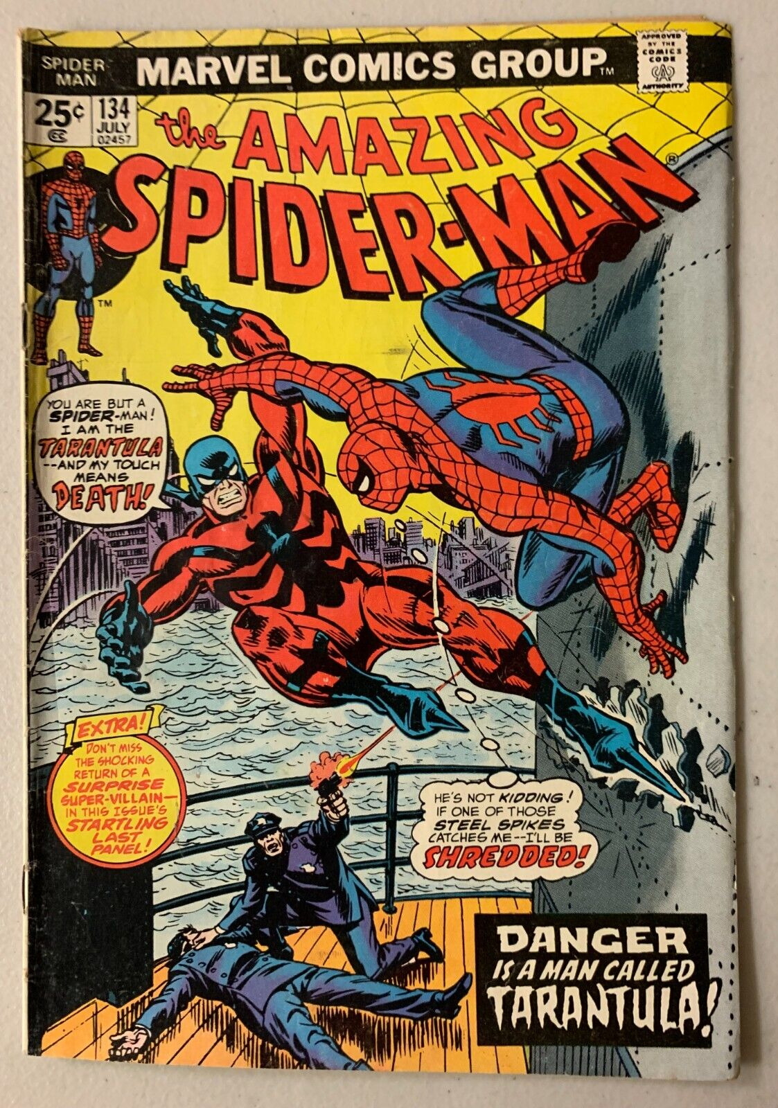 Amazing Spider-Man #134 Marvel 1st Series (3.5 VG-) 1st app of Tarantula (1974)
