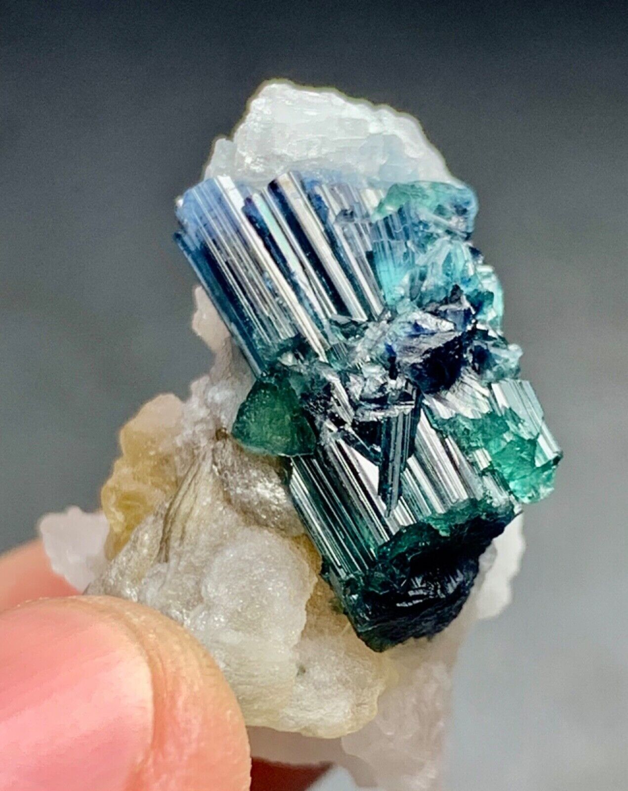 40 Carat Indicolite Tourmaline Crystal Specimen From Afghanistan