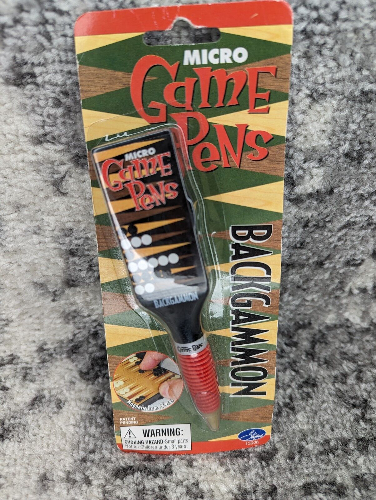 Vintage 90s Backgammon Micro Game Pen Stylus Sealed Magnetic Board Retro Gaming