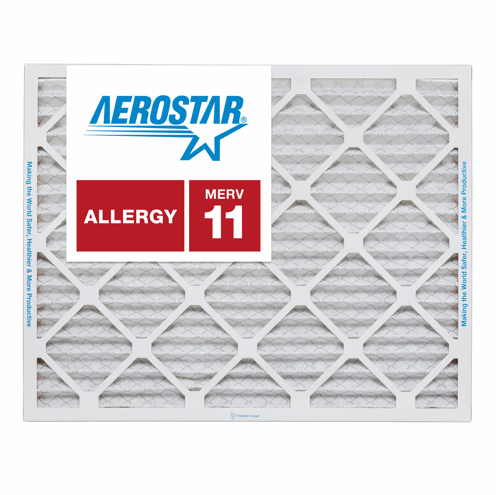 Aerostar 16x25x1 MERV 11 Furnace Air Filter, 4 Pack