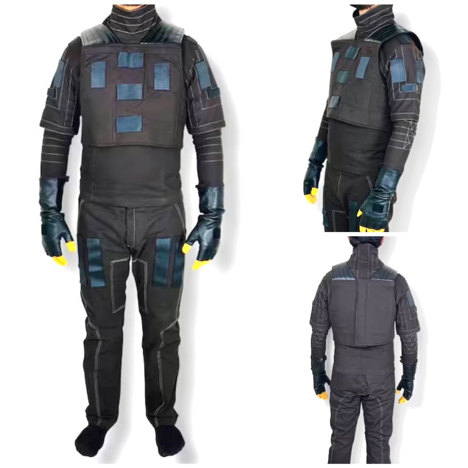 Mandalorian Din Djarin Inspired 3 Piece Suit, Star Wars Mandoloria Flight Suit