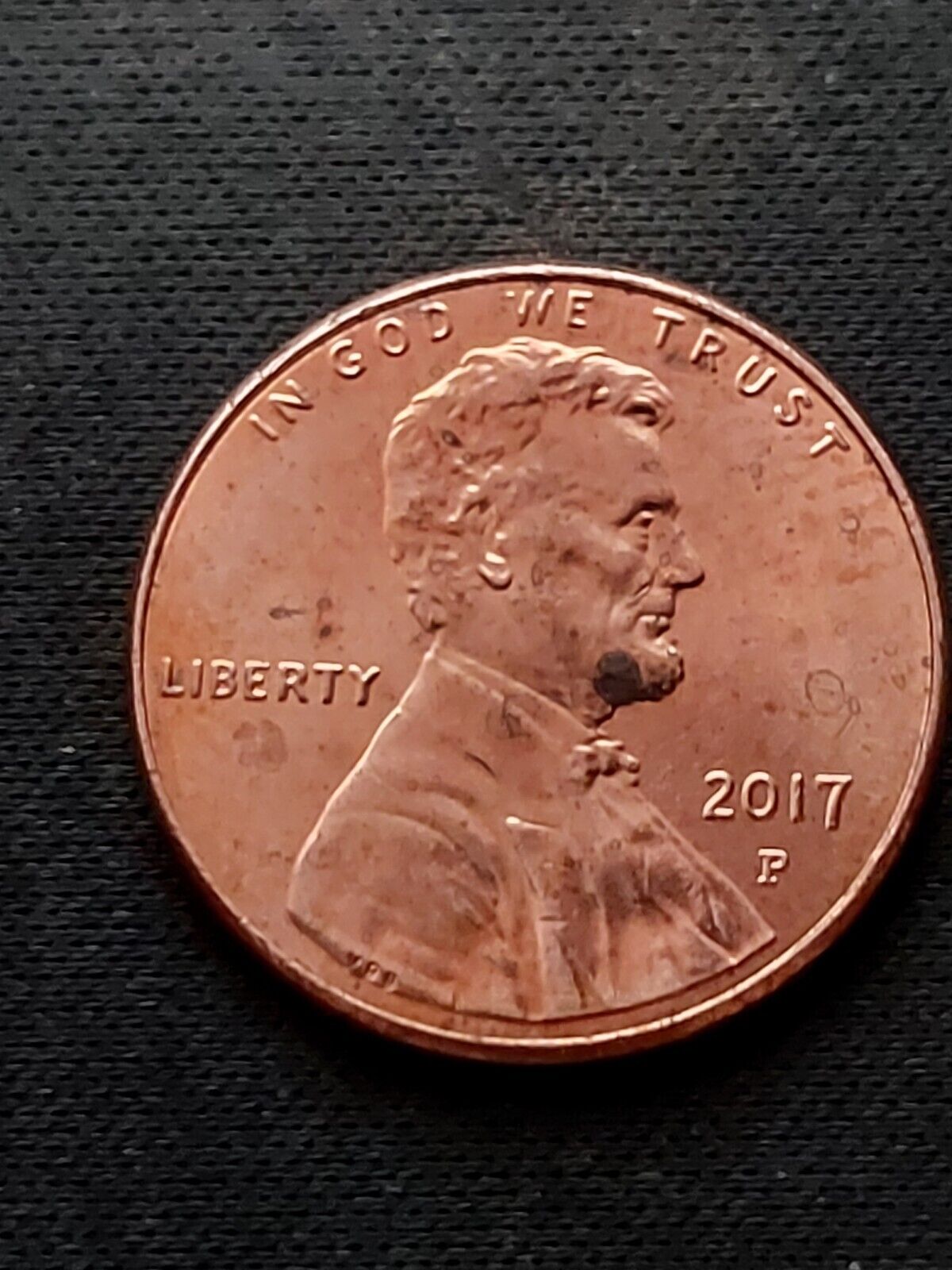 Very Rare 2017 p lincoln penny Coin  Excellent  Condition