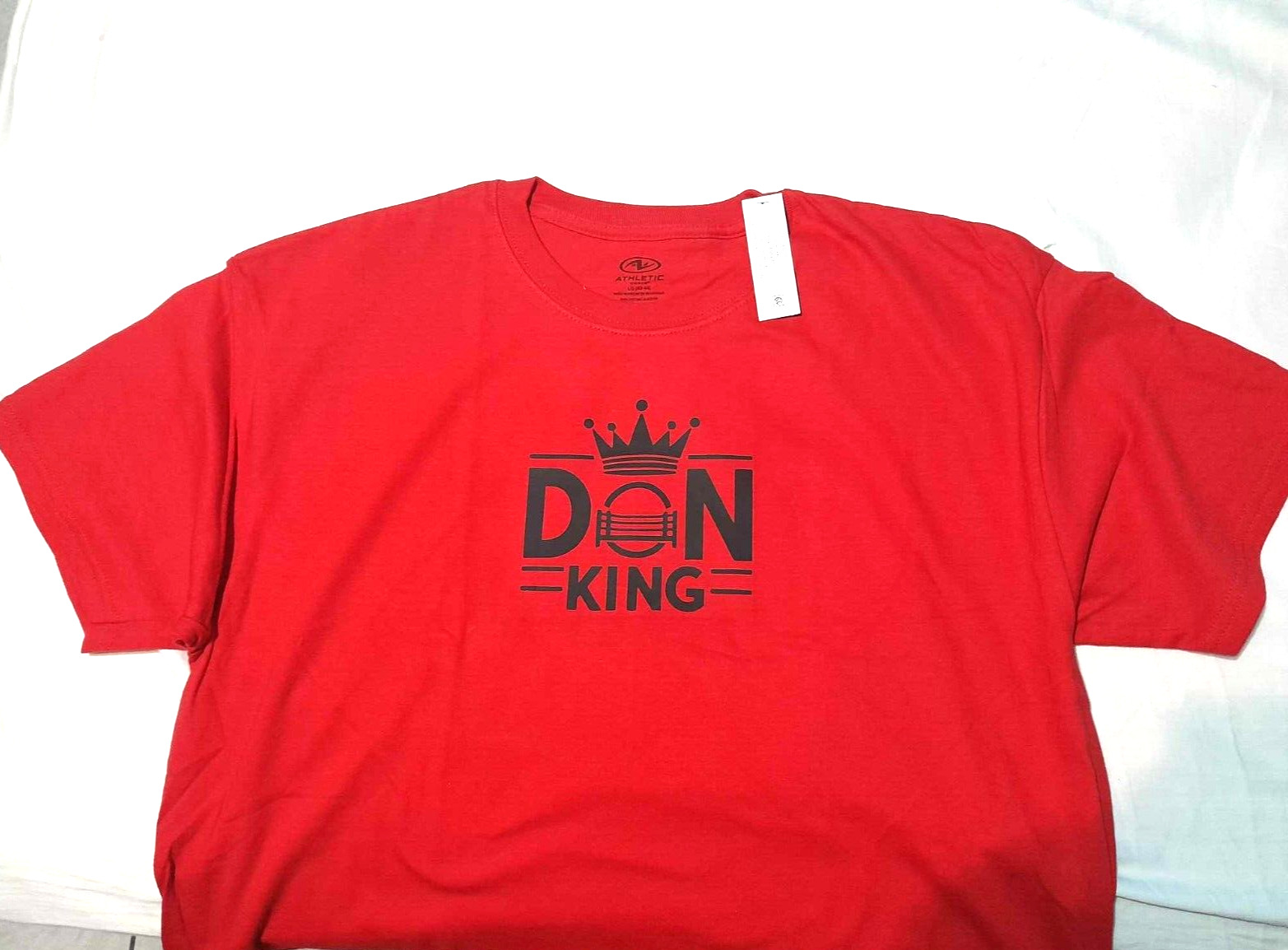 New Don King Shirt Adult Large Red  Boxing Promo Style 90s