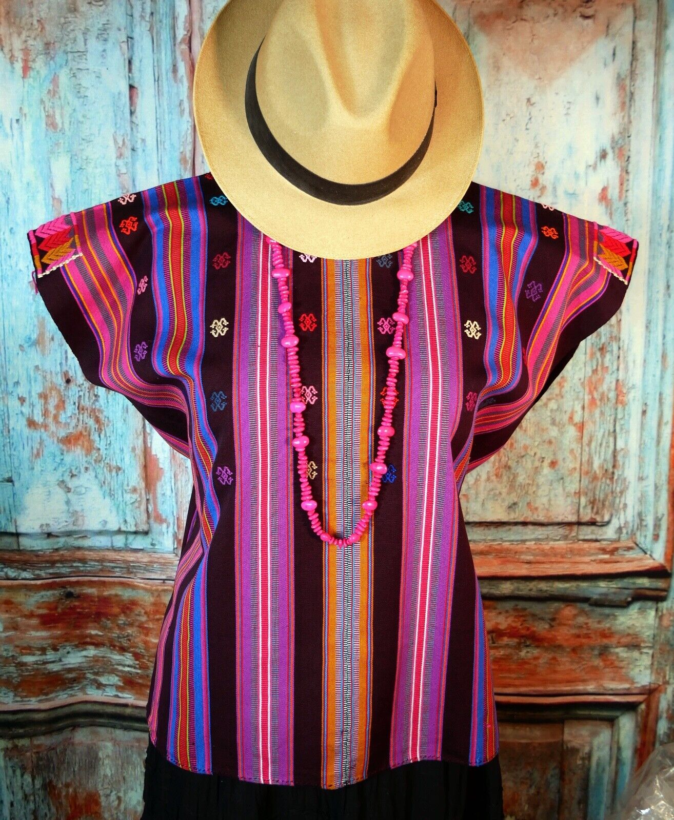 ON HOLD FOR JO ANNE   XL Huipil Hand Woven Mayan Chiapas Pantelho Mexico