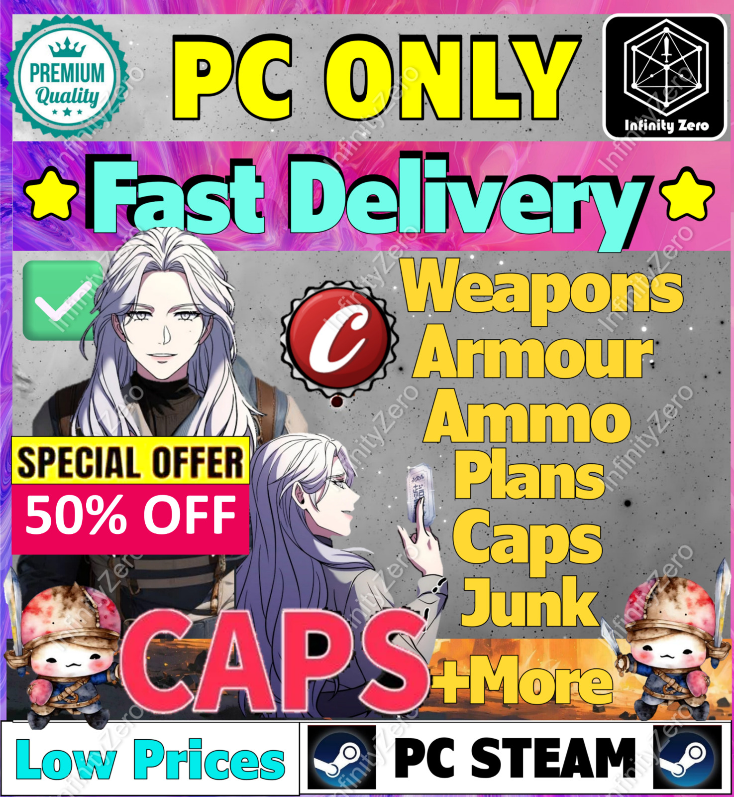 FALLOUT 76 ✨PC - Caps/Junk/Flux/Ammo/Plan/Power Armor/Caps/Fast Delivery✨✅ -