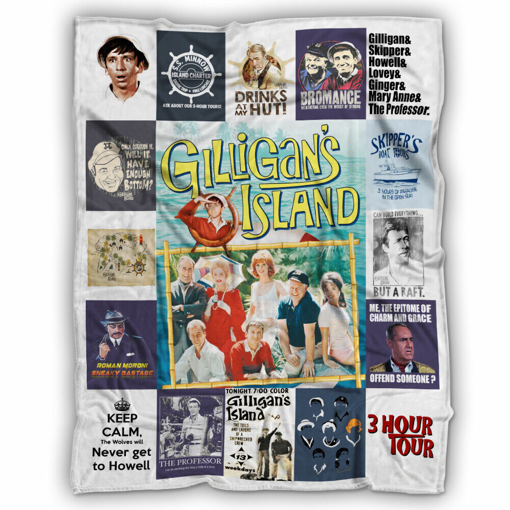Gilligan\'s Island Blanket, Gilligan\'s Island TV Series Fleece, Sherpa Blankets