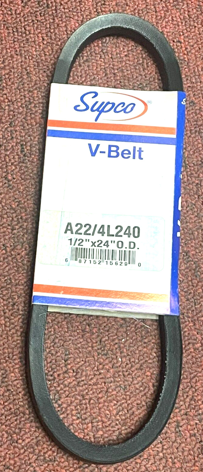 Belt, V-Belt, SIPCO Premium Quality, A22/4L240 V-Belt, 1/2\