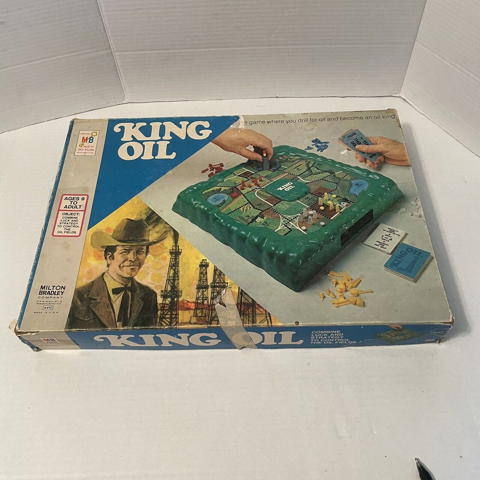 Vintage 1974 King Oil Board Game By Milton Bradley - Made In USA Complete