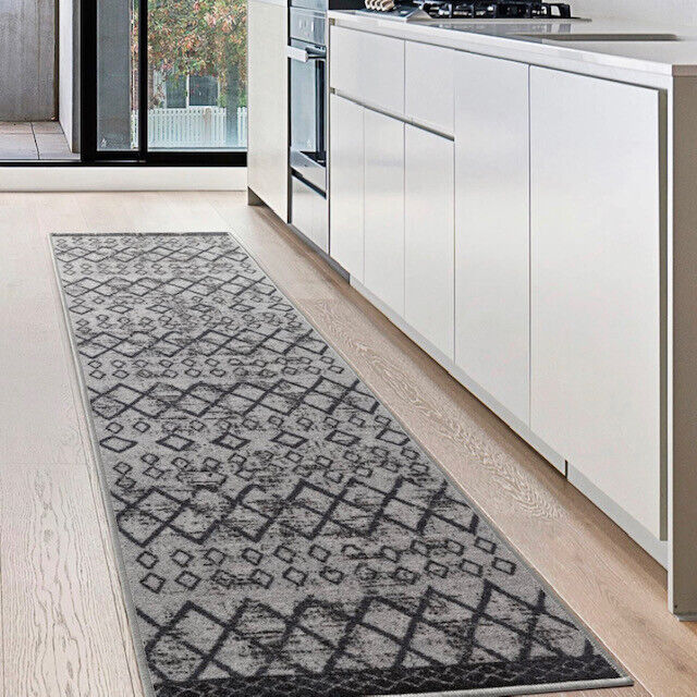 Alfombras Non Slip Bohemian Low Profile Pile Rubber Backing Indoor Area Rugs 
