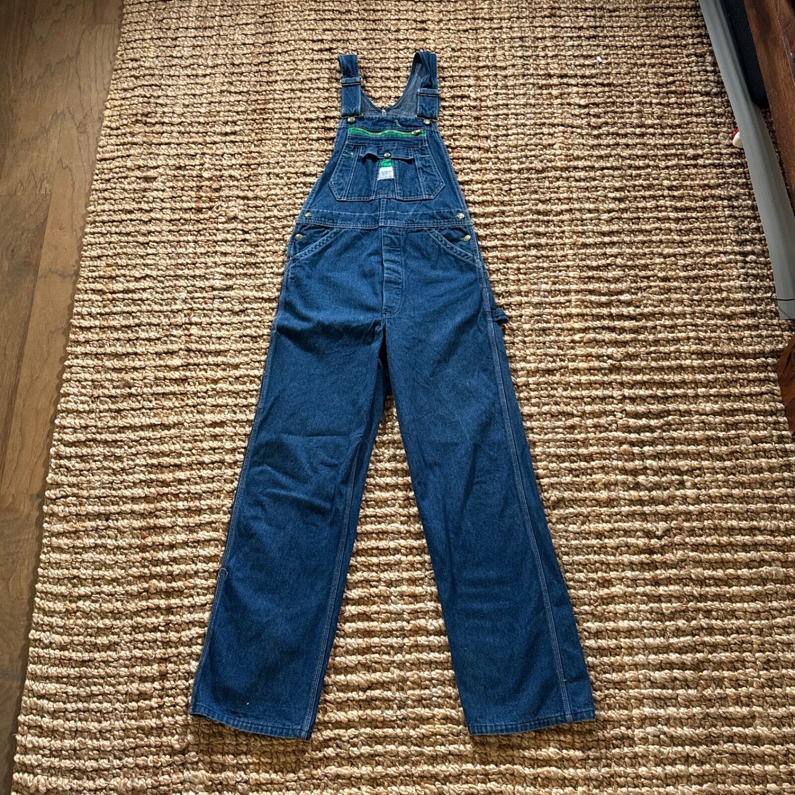 Vintage Liberty Overalls Mens 31 Blue Denim Bib Farm Workwear Trucker Carpenter
