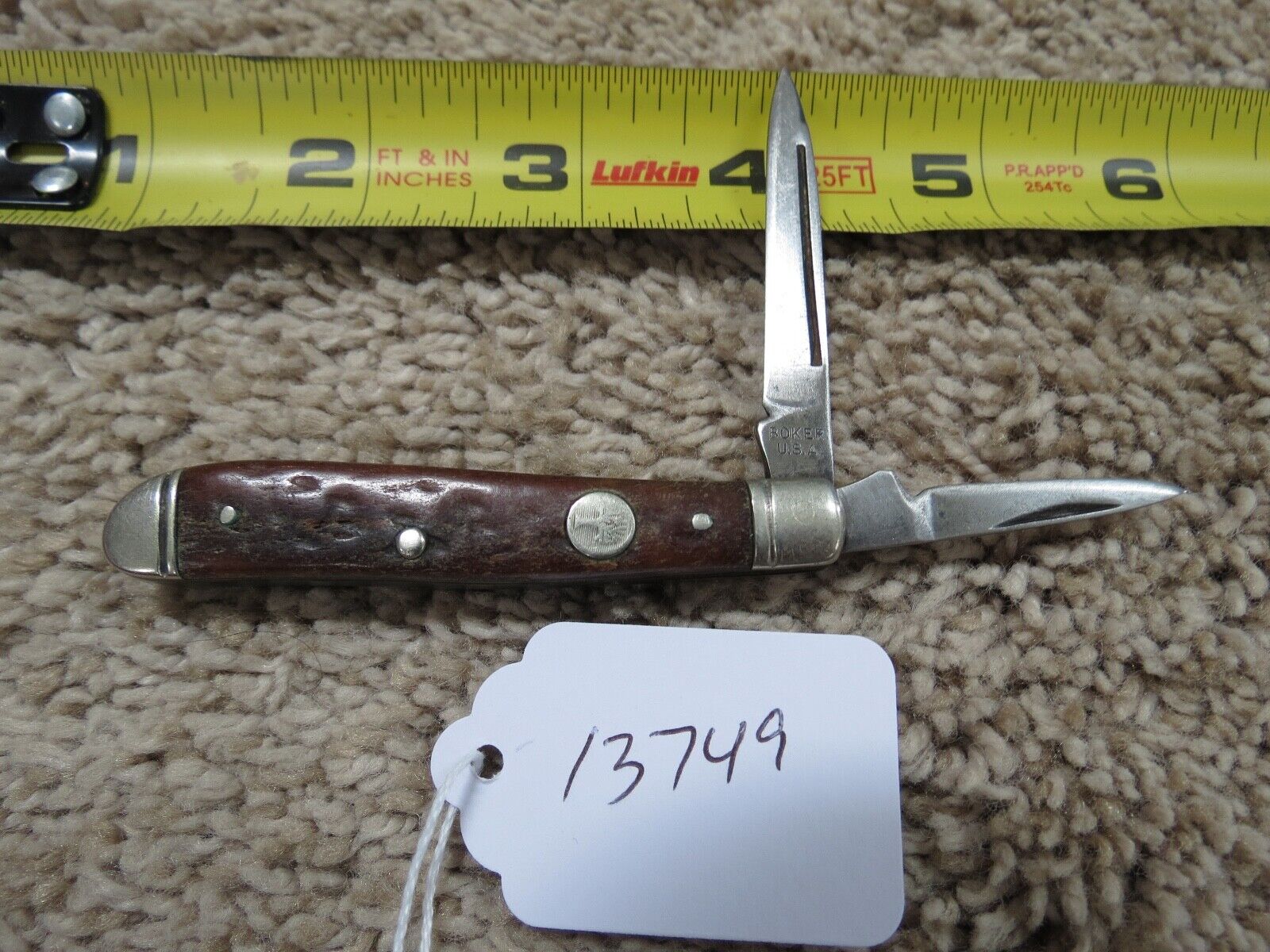 Vintage Boker long pull  knife made in USA (lot#13749)