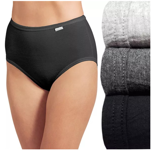 Women's Jockey 3-Pack Briefs (GRAY ASST) 100% Cotton Comfort Classic Underwear